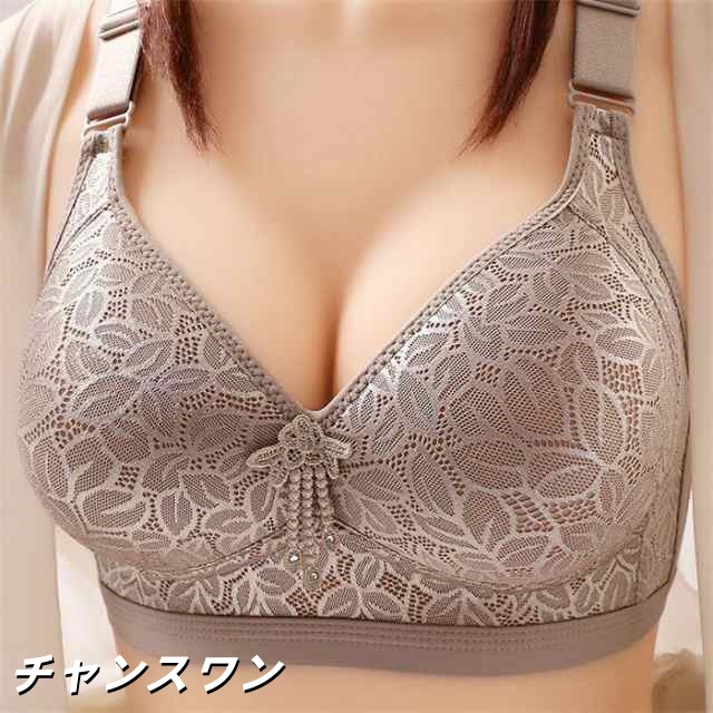 ブラジャー 小さくを見せるブラ ノンワイヤー フルカップ 着痩せ 美胸 つけ心地 単品 脇肉 脇高 お洒落 大きいサイズ 20代30代40代 花柄 谷間メイク 盛れる カッ