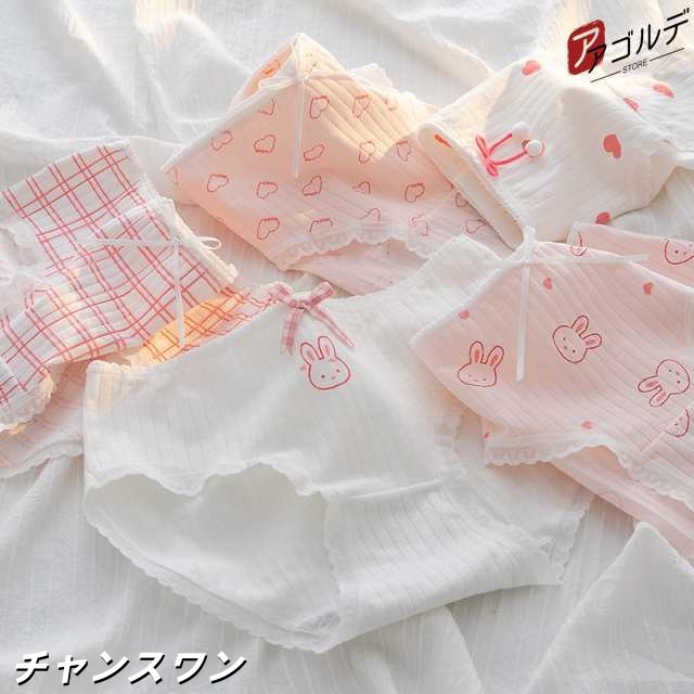 6枚セット 綿 パンツ 下着 レディース ショーツ 綿100% ハイウエスト スタンダード コットン 綿パンツ パンティ 女性 レース コットン1