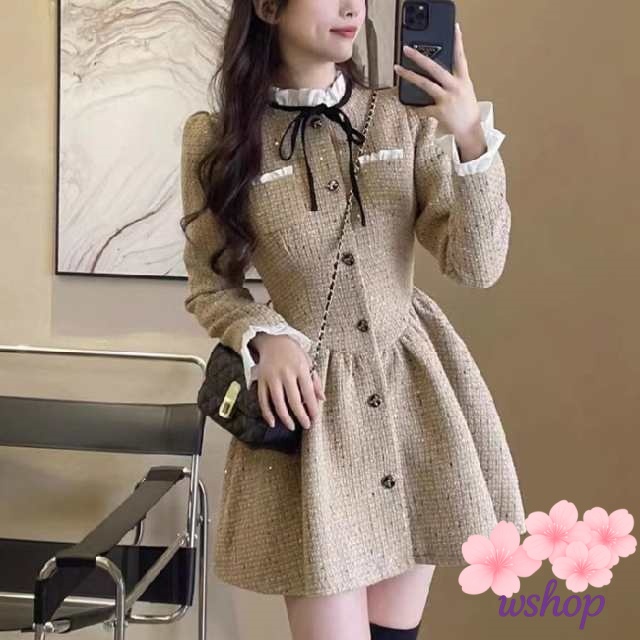 【wshop】服 女装 キャバワンピ 撮影 量産型 かわいい 姫 ワンピース ミニ リボン アニメ 衣装 長袖 原宿 ロリ 大きいサイズ スカート キャバドレス コスプレ 地雷系 タイトワンピース お