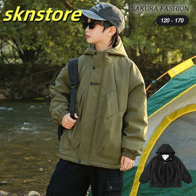 コート 裏ボア ウィンドブレーカー キッズ キッズアウター アウター 男の子 男の子アウター 女の子アウター キッズコート ボア フード付き 裏ボア ファスナー あったかいアウター ジャンバー