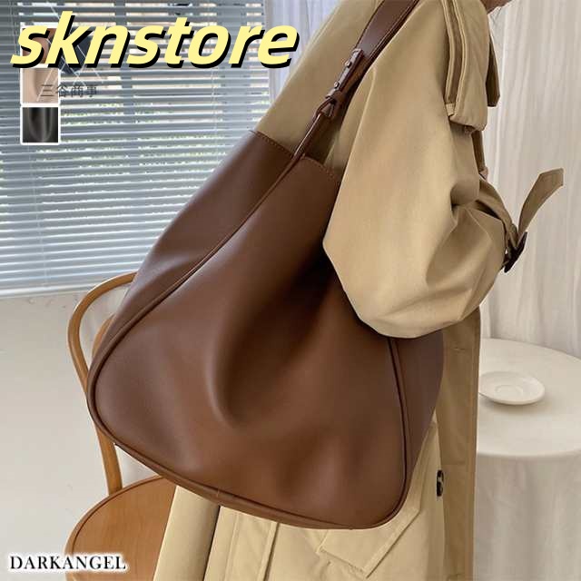 トートバッグ ワンハンドル バッグ レディース トート ショルダー レディースバッグ スクエア 仕切り ポケット ファスナー ハンドバッグ 通勤 通学 大容量 レザー シンプル おしゃれ【 フェイクレ