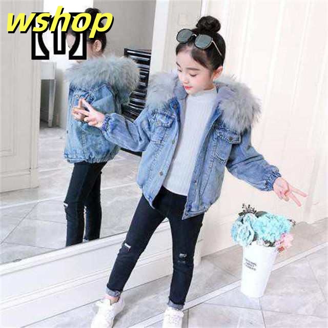 ジャケット デニムジャケット アウター 子供服 キッズ ガールズ フード デニム生地 トレンド ファッション 子供用ファッション小物