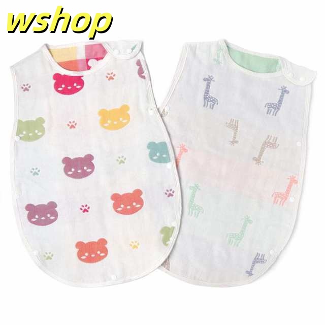 スリーパー 6重ガーゼ ベビー 赤ちゃん キッズ パジャマ 2枚セット 寝袋 春夏秋冬 コットン 100% 寝冷え防止 出産お祝い ギフト スリーパー