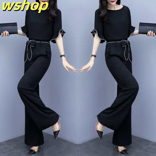 セットアップ 2点セット フォーマル ママスーツ パンツスーツ レディース ワイドパンツ パーティードレス ロング パンツ 半袖 大きいサイズ 春 夏 秋 オフィス OL 通勤 着痩せ 卒業式 入学式