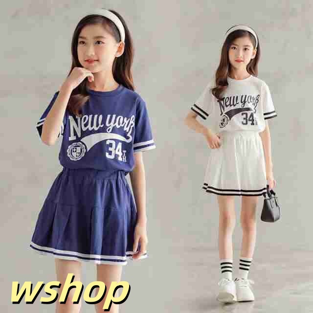 子供服 女の子 セットアップ tシャツ スカート キッズ 2点セット夏服 上下セット 遠足 ファッション 通学 お出かけ 海外旅行