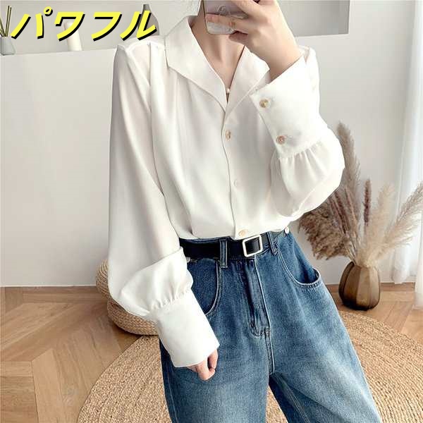 ブラウス レディース 長袖 オフィス 春服 40代 20代 トップス シャツ Vネック きれいめ おしゃれ 大きいサイズ 体型カバー 着痩せ 韓国風 大人 上品 通勤 OL