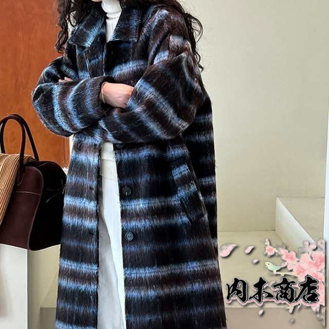 ロングコート レディース ウール チェスターコート チェック ロング アウター 中綿 コート 韓国ファッション 春 秋 冬 防寒 厚手 暖かい あったか ウールコート 大きいサイズ ゆったり おしゃれ