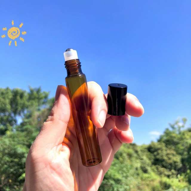 10本セット ロールオンボトル 遮光瓶 ガラス容器 1ml 2ml 3ml 5ml 10ml 詰替 ケース 保存 容器 オイル 香水 精油 ボトル ビン 香水瓶 アロマ ロールオンボトル