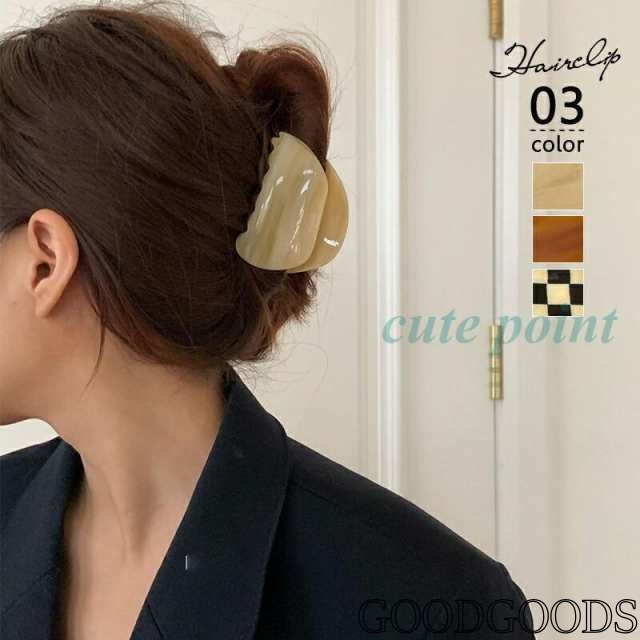 ヘアクリップ ミニ べっ甲 チェック 韓国 韓国雑貨 韓国ファッション レディース 20代 30代 40代 50代