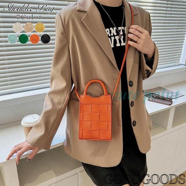 バック ショルダーバッグ メッシュ 編み込み レディース スクエア ミニ ハンドバッグ 鞄 かばん 斜め掛け 肩掛け 2WAY コンパクト 小さめ 大人