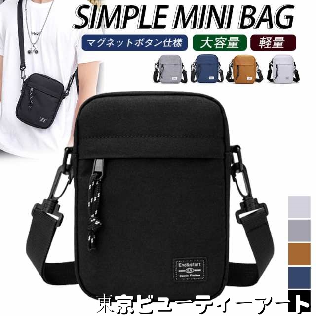 ショルダーバッグ バッグ MINI BAG シンプル ロゴ ミニ ショルダー メンズショルダーバッグ レーディス 男女兼用 肩掛け