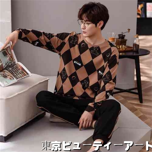 パジャマ メンズ 長袖 綿 セットアップ 春秋 冬用 ルームウェア メンズ 上下 セット 大人 紳士 おしゃれ パジャマ メンズ 大きいサイズ かっこいい プレゼント 父の日 男性用 部屋着 人気 寝