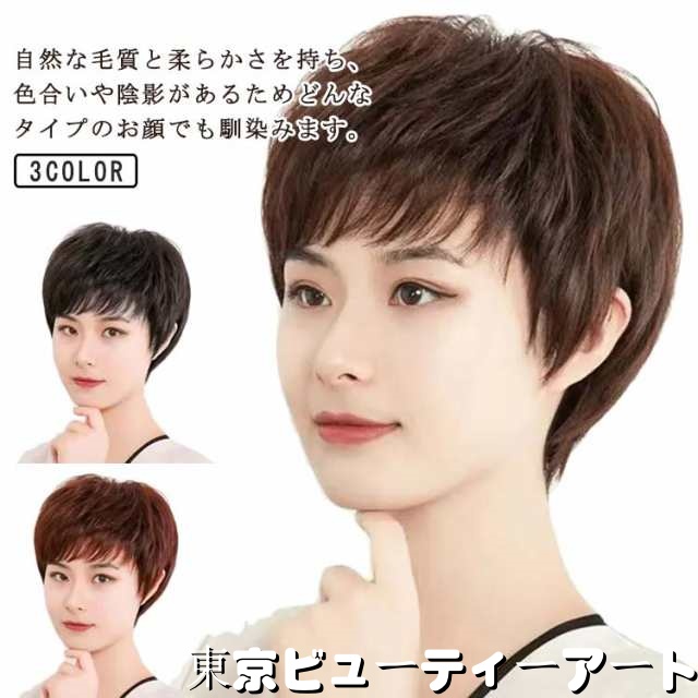 送料無料 医療用ウイッグ ショート 手植え 脱毛 カール ウィッグ 中高年フルウィッグ 人毛100% 女性用かつら 母のウィッグ レディース 人毛100% おしゃれ パーマ ふんわり 通気性 40大 